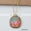 Simple Nature Stone Pendent KC Gold Necklace