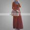  OEM China Supplier Abaya Latest Design Ethic Muslim Dress Muslim Long Sleeve Maxi Dress