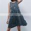New Fabric Design Sleeveless Backless Exotic Puffy Midi Dresses Prom 2015 NT6739