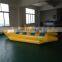 high quality 0.9mm pvc infalatable banana boat ,inflatable water game toy , used giant water banana boat for sale