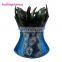 Latest Design Slimming Steel Boned Women Sexy Overbust Steampunk Bondage Corset