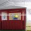 Air tight bule red box office,inflatable booth for sale