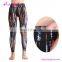 Summer Women Tight Yoga Sport Printed Long Slimming Custom Pants