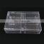 Factory Custom Plexiglass Lucite Big Large Clear Acrylic Storage box Hinged Cover With 4 Small Case Suitcase