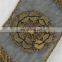 New Products royal style metal sequin with gold lurex voile Lace Trims