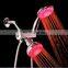 Round shape LED color changing 3-way 2 in 1 shower combo