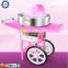 Commercial full automatic Marshmallow machine Fancy cotton candy machine with two wheels