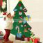 Wholesale diy felt christmas wall tree with ornaments