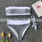 2019 Sexy Solid Glitter Two Piece Swimwear Women Bandeau Wrapping Push Up Swimsuit Mujer Off Shoulder New Padded Bikini