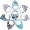 100% Organic Cotton 8 Pack Baby Bandana Bibs for Drooling and Teething