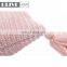 2018 hot sales 100%acrylic decorative rib knitted cushion cover with lantern tassels