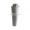 Refinery cracking and catalyst recovery stainless steel filter candles