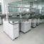 Electristic Lab wall bench Steel and Wood Laboratory Chemical Wall Bench C Frame