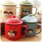 Youth nostalgic retro imitation enamel glass ceramic cup Mark cup