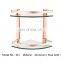 Wall Mounted Transparent Glass Aluminum Bathroom Basket Shower Caddy Set For Bath Soap and Shampoo