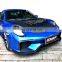 Body kit for Porsche Carrera 911 991 front bumper rear bumper wide flare carbon fiber side skirts trunk sopiler and hood bonnet