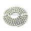 European and American hip-hop necklace for men, 3mm 4mm alloy tennis chain, gold and silver simple all-match necklace
