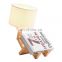Wooden Creative Adjustable Shape Multi Function Storage Table Light Reading Desk LED Table Lamp