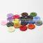 Fancy candy color dyeing new 2/4 hole sewing round resin button