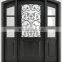 luxury bronze double wood wrought iron entry doors with frosted glass