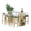 high quality Rectangular Kitchen Pub Dining Coffee bar table High Table