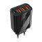2022 3USB+PD fast charge USB EU US travel charger high power APD 36w power adapter for IPhone Cable