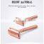 Custom Oem Reusable Metal Handle rose gold Shaving  Double Edge Safety Razor For Women