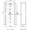 LED light type walk through metal detector