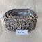 Outdoor Decorative Vintage Grey Storage Willow Basket for Garden Flower Plant