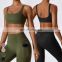 Custom Active Bras Wholesale Running Workout Wear Shockproof Yoga Bra Women Gym Fitness Top High Impact Big U-Back Sports Bra