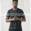 Wholesale Blank Custom Quick Dry Ice Silk Sports Gym T-Shirt Men's Outdoor Fitness Running Activewear Camouflage Print Tee Shirt