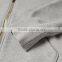 2016 Custom Wholesale Blank Zip Up Grey Hoodies Men
