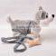 Led plush musical walk teddy dog toy with cord towing