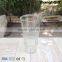 Cylinder Glass Cup 490ml Ribbed Glass Tumbler For Juice