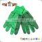 FTSAFETY 100% NATURE WHITE Cotton CANVAS glove with black pvc dots for safety working