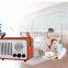 2016 Hot Sale Portable Leather Vintage Radio Wooden Alarm Clock Retro Radio