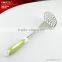 Hot sell high grade metal cooking tools soup ladle with plastic handle