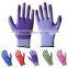 CE certification 13G Black Latex rubber coated cotton liner Cut Resistant Safety hand Gloves for construction work
