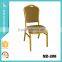 Hotel stacking banquet chair / gold banquet chair