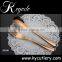 cutlery set gold,wedding rose gold flatware,fine-cutlery-sets