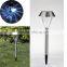 Solar Power Outdoor Garden Solar Lamps Stainless Steel LED White Light Lamp Landscape Lawn Path Yard Park