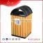 outdoor eco-friendly wooden recycling dustbin
