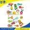 Learning fun baby cartoon rattle toy with window box