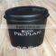 FDA 3kgs black dog food barrel container storage with lid cover good PP remain fresh