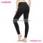 Black calzas deportivas mujer mesh with pocket sports leggings fitness