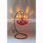 Pumpkin shaped ceramic tealight candle holder