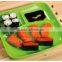 High Quality LFGB Silicone Unique 3 Compartment Dinner Plate