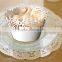 personalized pearl paper cup cake wrapper for wedding party decoration