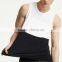 Classic design black and white color stretch mesh tank tops men