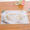 placemat pretty white flower 3D plastic table mat for cute girl /kids 3d placemat